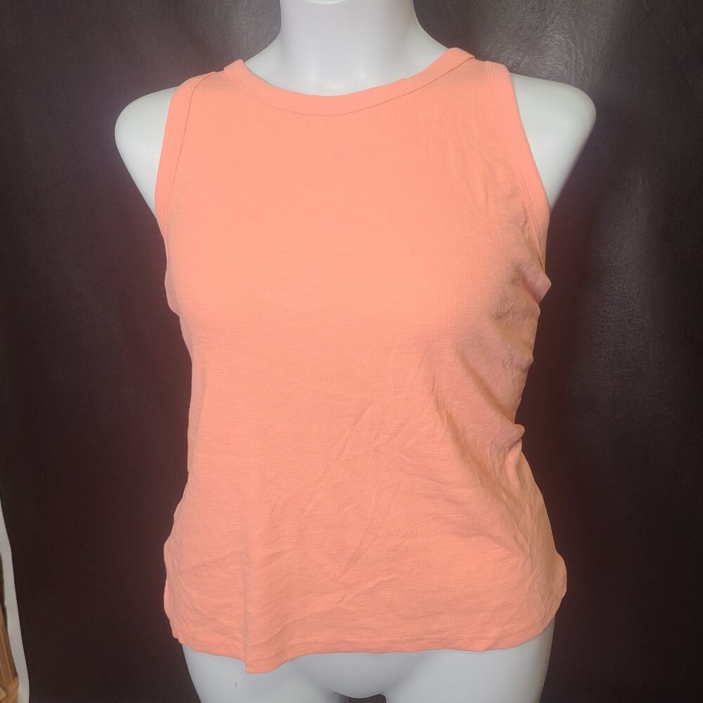 Eddie Bauer Pink Ribbed Racer Back Tank Top Size T2XL